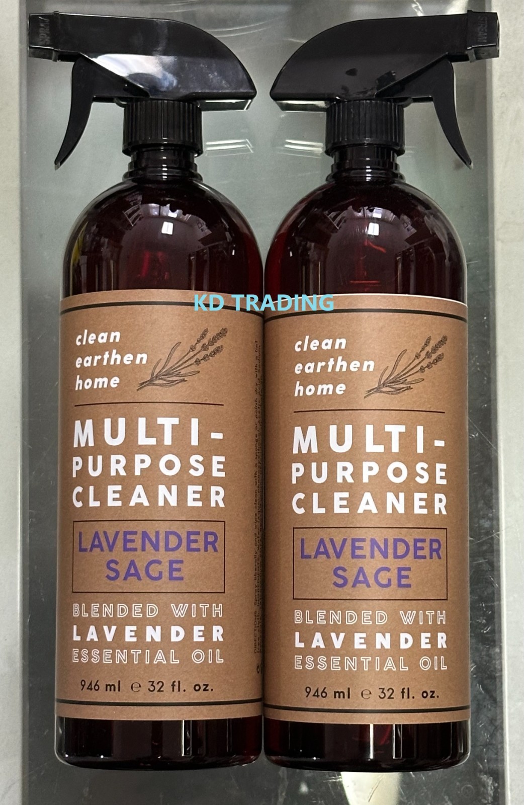(2-Pack) CLEAN EARTHEN HOME ~ LAVENDER SAGE Kitchen Refresher Cleaner Deodorizer