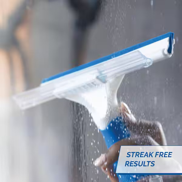 10 Inch Glass and Tile Squeegee Dual Blade Bathroom Shower Cleaner Tool