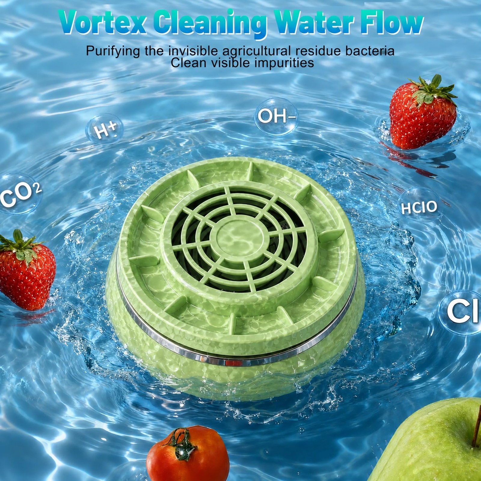 Fruit and Vegetable Washing Machine, Wireless Fruit Cleaner Device, Ti Electr…