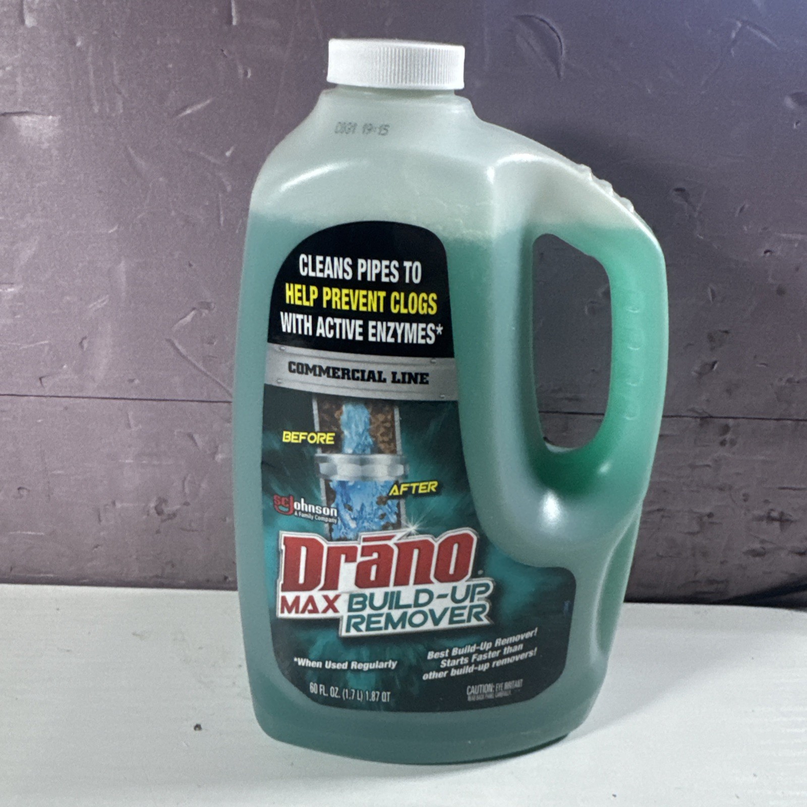 Drano Max Build Up Remover 60 Fl Oz Prevents Clogs Safe For Pipes Monthly Use