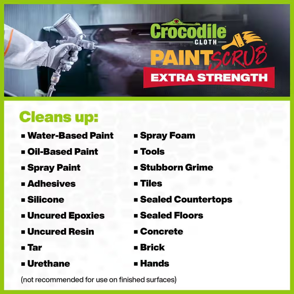 Paintscrub 60-Count Wipes Paint Cleanup Wipe for Paint Epoxy and Tar on Concrete