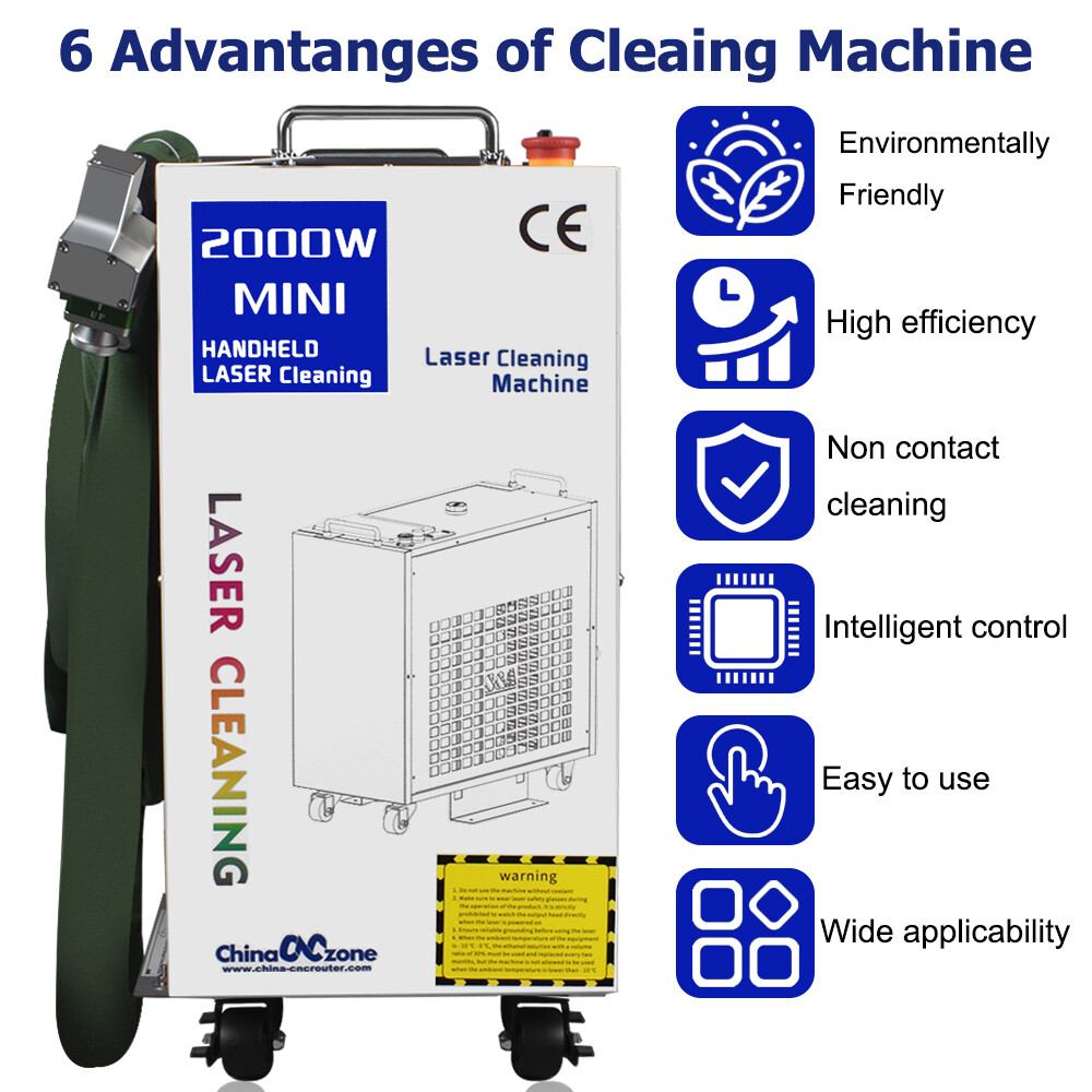 🔥 1500W Laser Rust Removal Tool Laser Cleaning Machine Remove Oil Paint 【IN US】