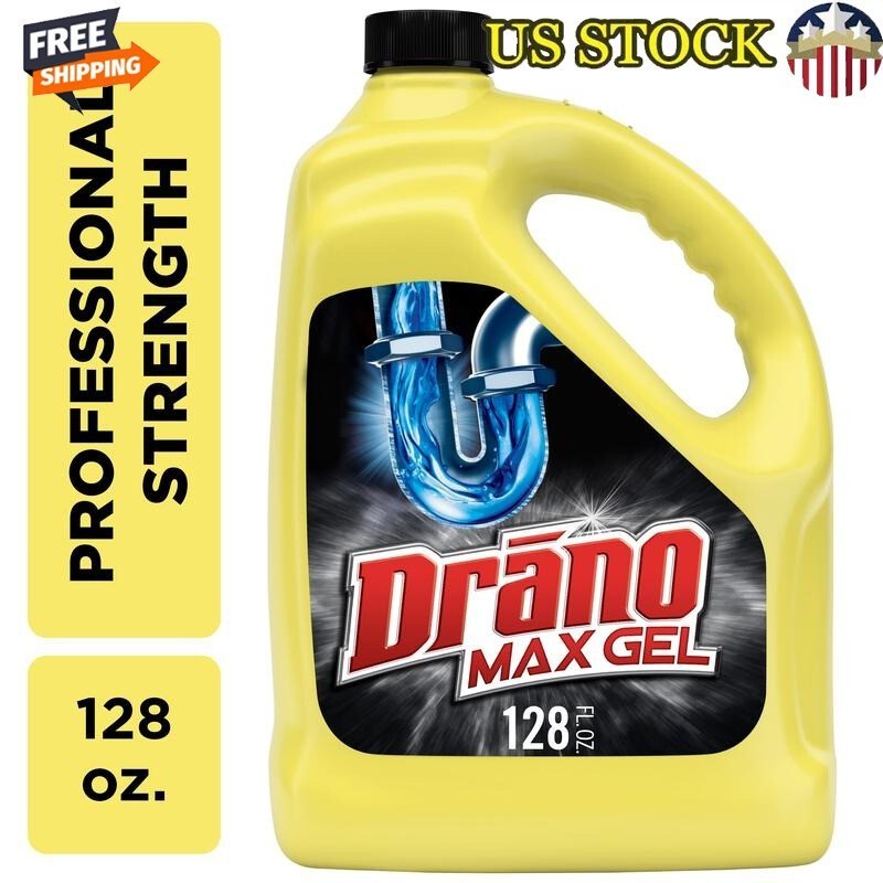 Max Gel Drain Clog Remover 2 Pack Professional Strength Safe on PVC Metal Pipes