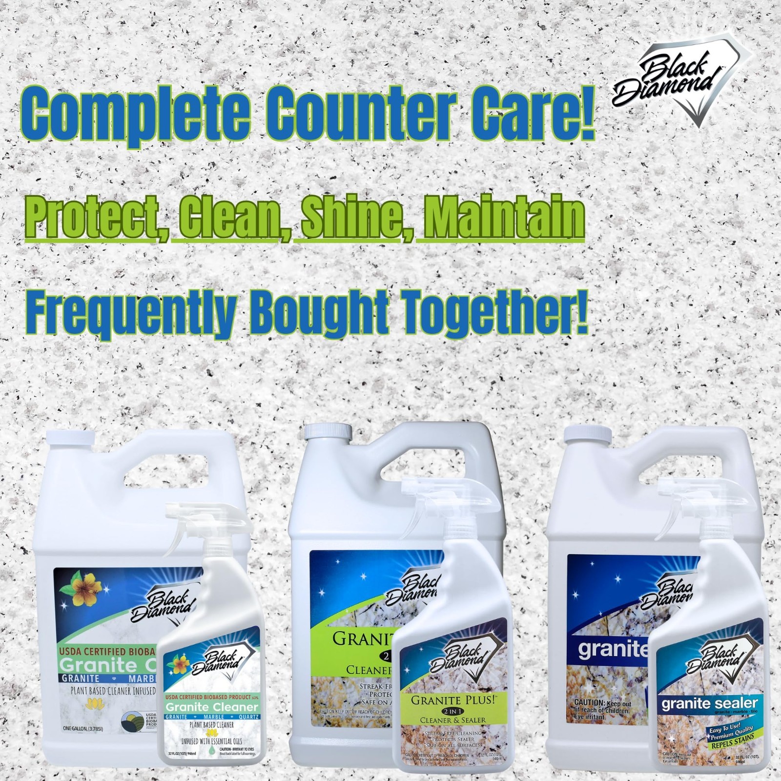 2-in-1 Cleaner & Sealer for Granite & Quartz Counters, 1QT – Perfect for Home Us
