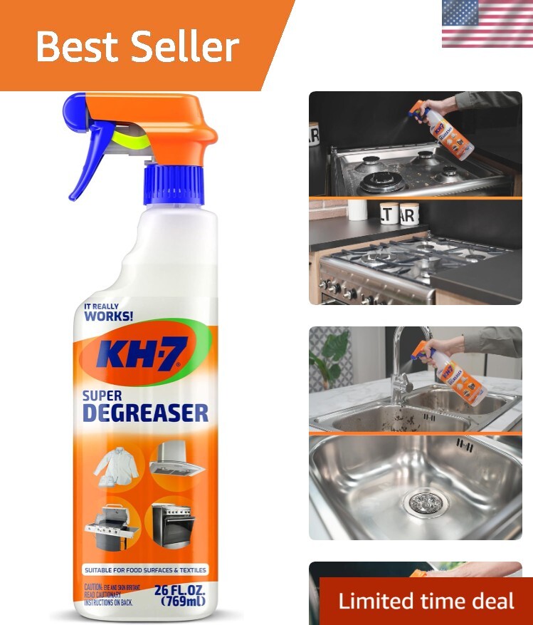 Powerful Multi-Purpose Degreaser – For Vehicles, Appliances & Clothing – 26 oz