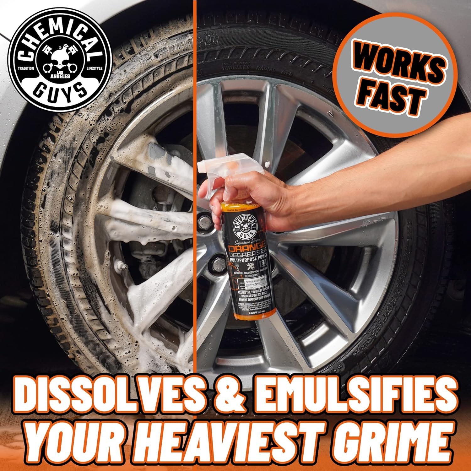 Chemical Guys Signature Series Orange Degreaser Spray – Heavy Duty All Purpose C
