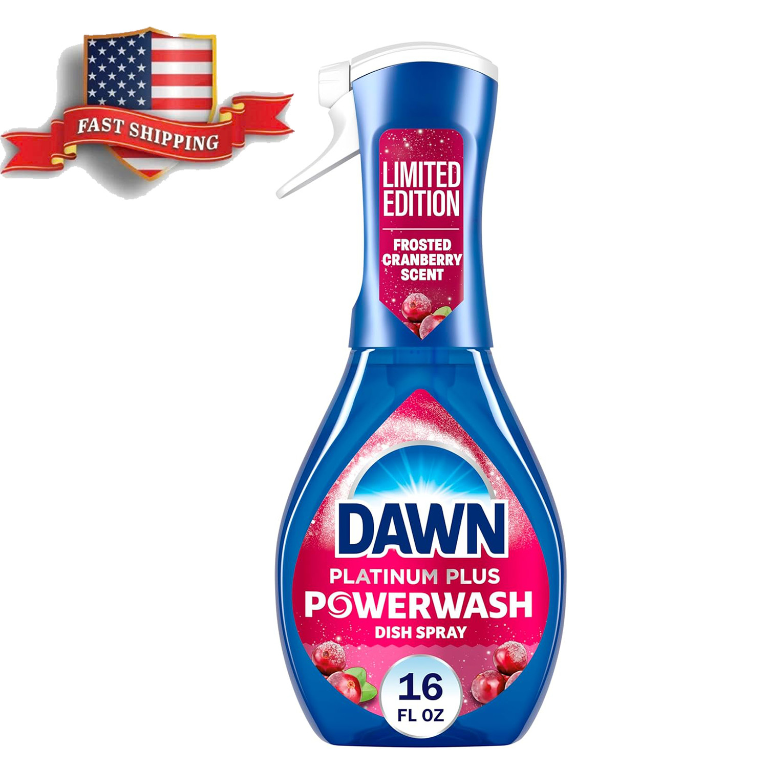 Dawn Powerwash Dish Spray, Frosted Cranberry, Starter Kit, 16 fl oz