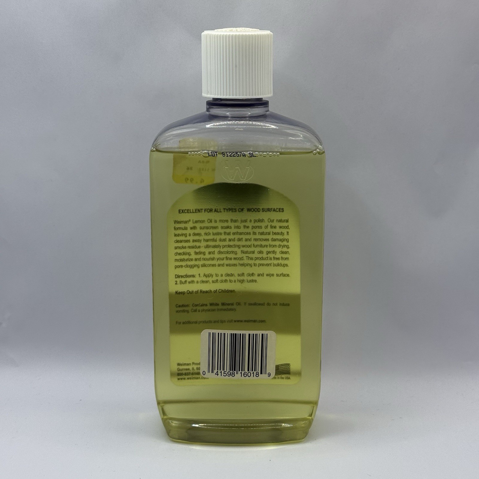 Weiman Lemon Oil Furniture Wood Polish with Sunscreen 16oz 95% Full Discontinued