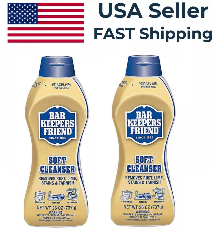 2 PACK – Bar Keepers Friend Soft Cleanser Premixed Formula 26 oz