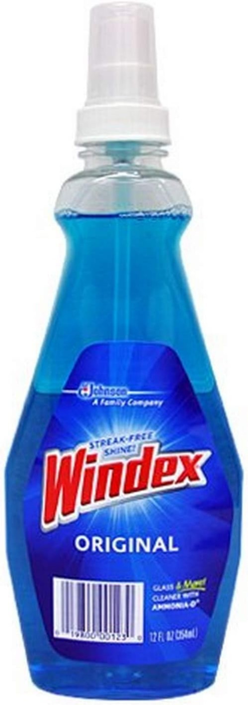Windex 12 oz Spray Cleaner for Glass – Delivers Streak-Free Results Effortlessly