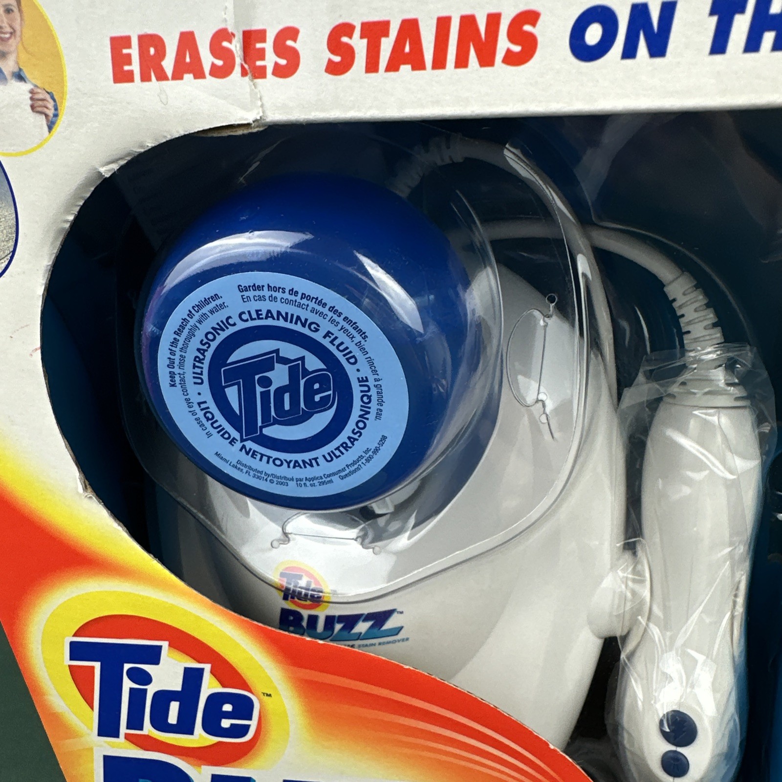 NEW BLACK+DECKER Tide Buzz Ultrasonic Stain Remover +NEW Refill Pack Bottle Pads