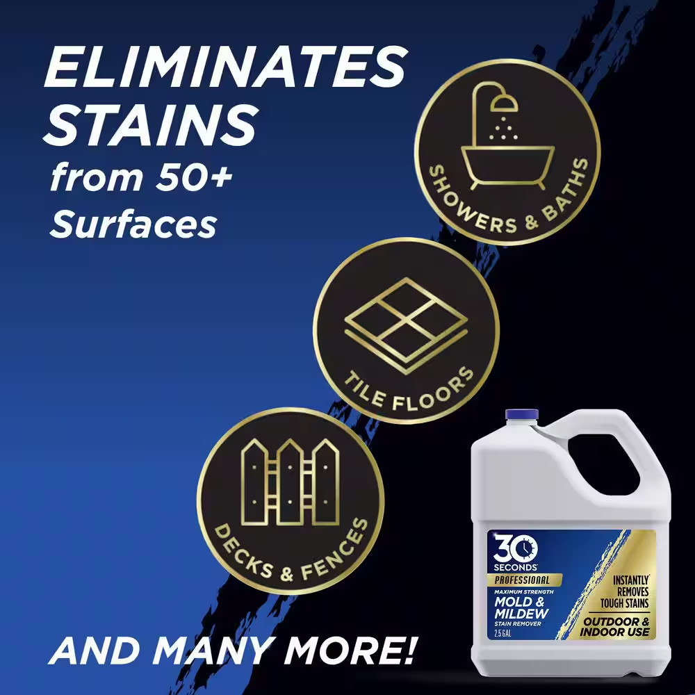 2.5 Gal Professional Outdoor Cleaner Mold and Mildew Stain Remover
