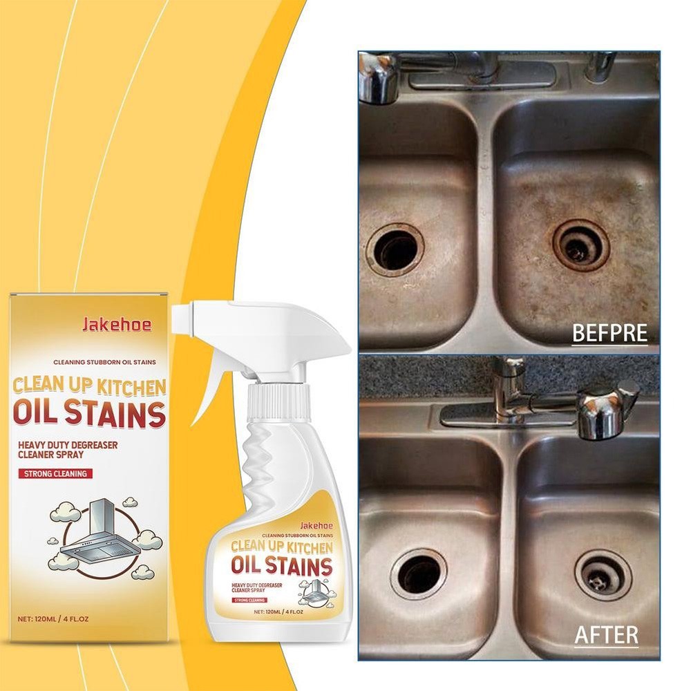120ml Clean Kitchen Oil Stains Spray, Kitchen Heavy Oil Cleaning Agent