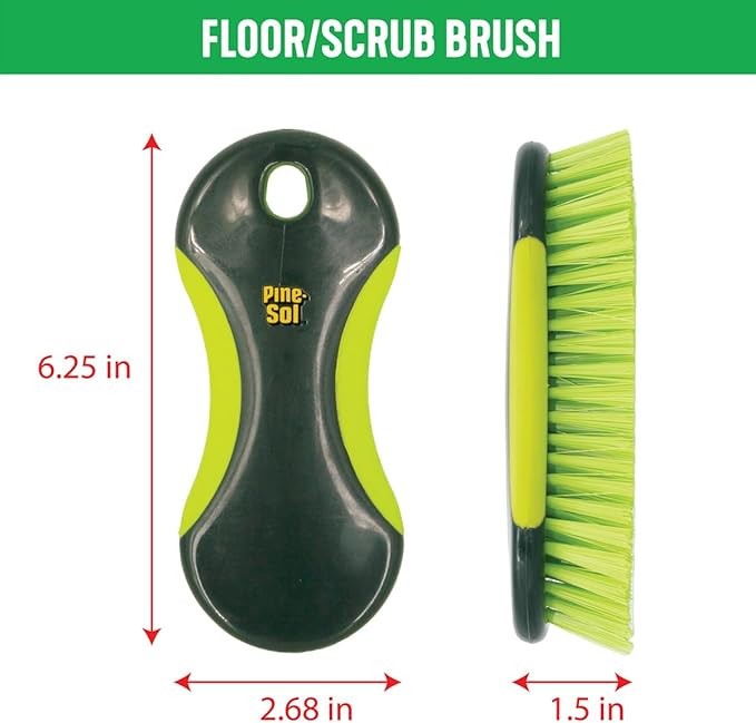 5Pcs Scrub Brush Set Long Handle Cleaning Brushes with Bristles and Comfort Grip