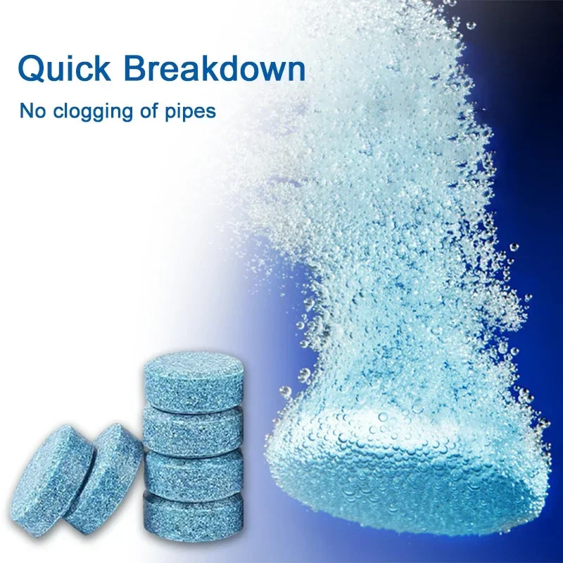 100 Car Winter Windshield Washer Wiper Fluid Concentrated Tablets Glass Cleaner*