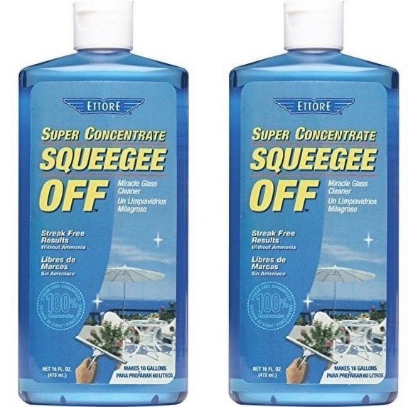Ettore Squeegee-Off Window Cleaning Soap, 16oz 2-pack – MAKES 32 GALLONS
