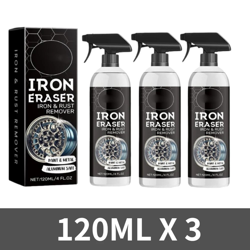 Iron Eraser Rust Remover Spray, Car Wheel Paint Brake Dust Fast Cleaner 120ML US