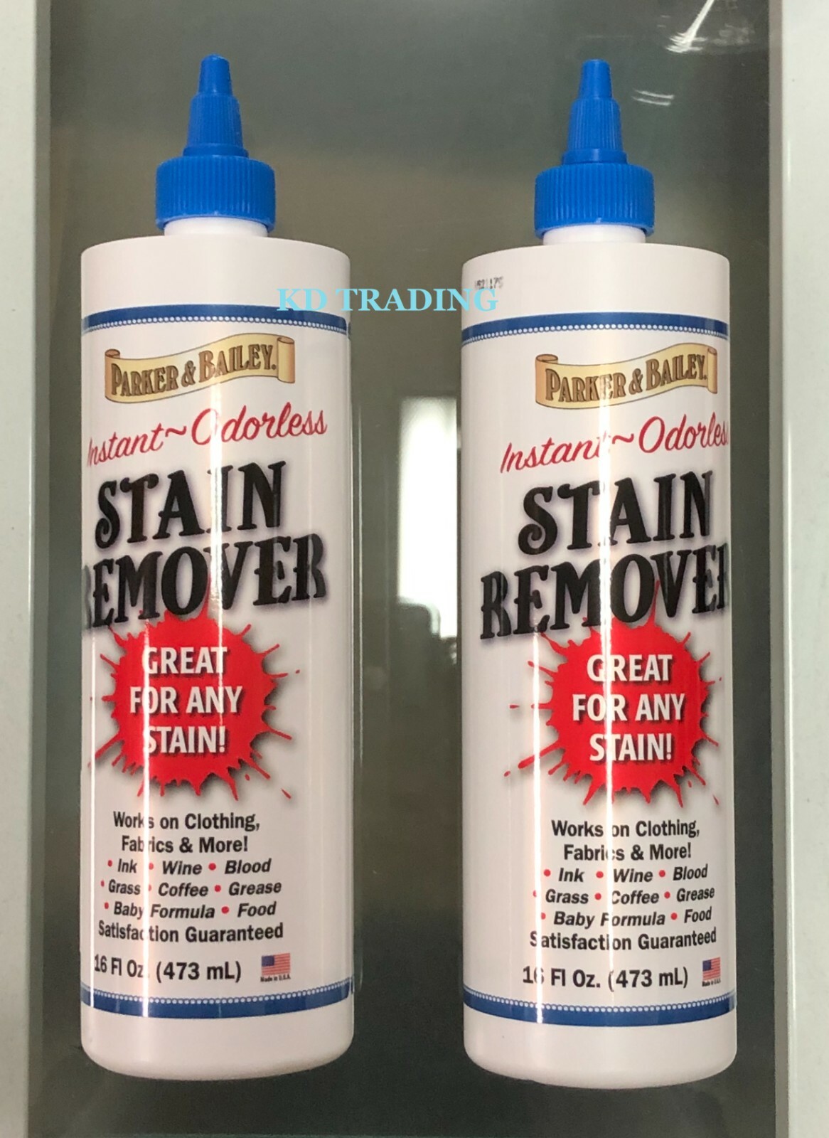 (2-Pk) PARKER & BAILEY Instant Odorless Grease STAIN REMOVER for Carpet Clothes