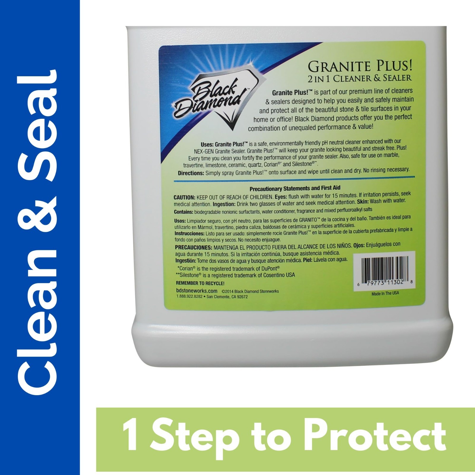 2-in-1 Cleaner & Sealer for Granite & Quartz Counters, 1QT – Perfect for Home Us