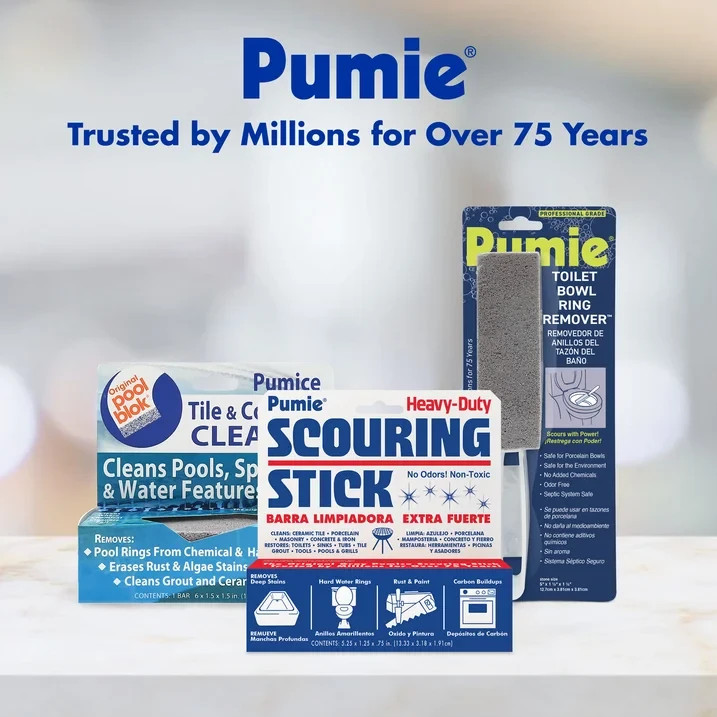 Pumie Heavy Duty Pumice Scouring Stick Cellulose Scouring pad