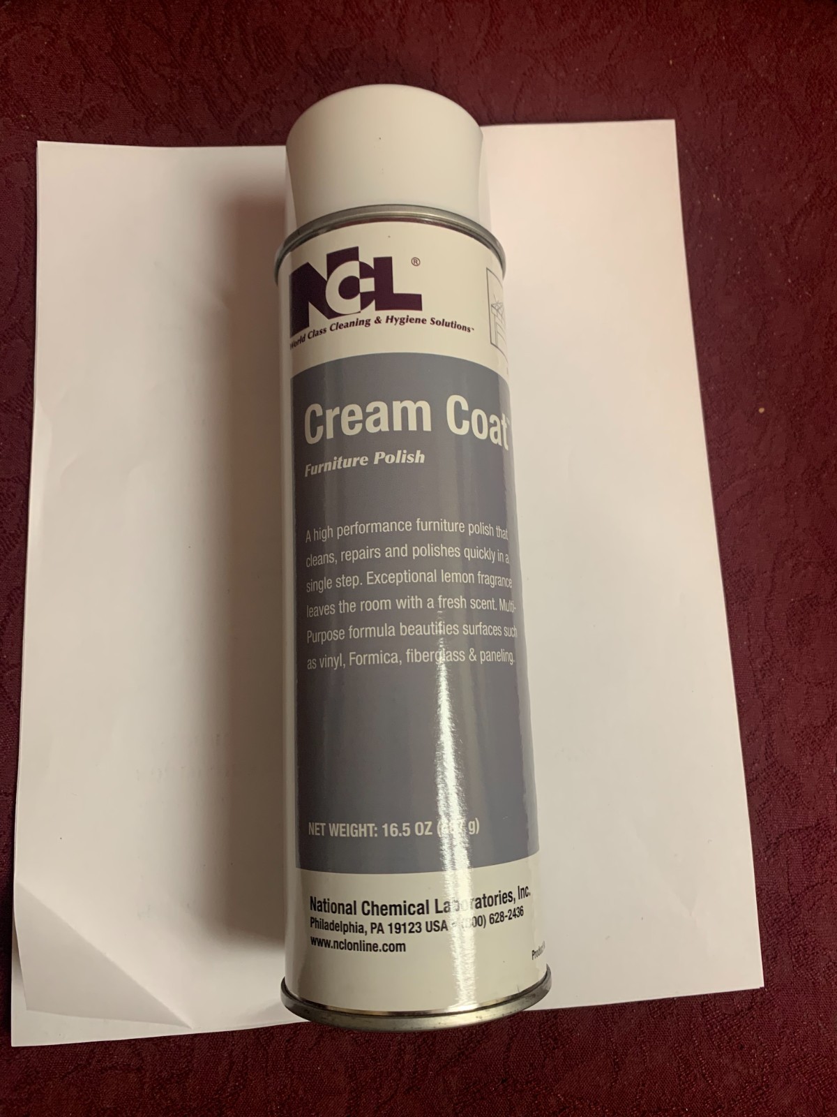 NCL Cream Coat Premium Furniture Polish 16.5oz – Set of 3 – Wood & Surface Prote