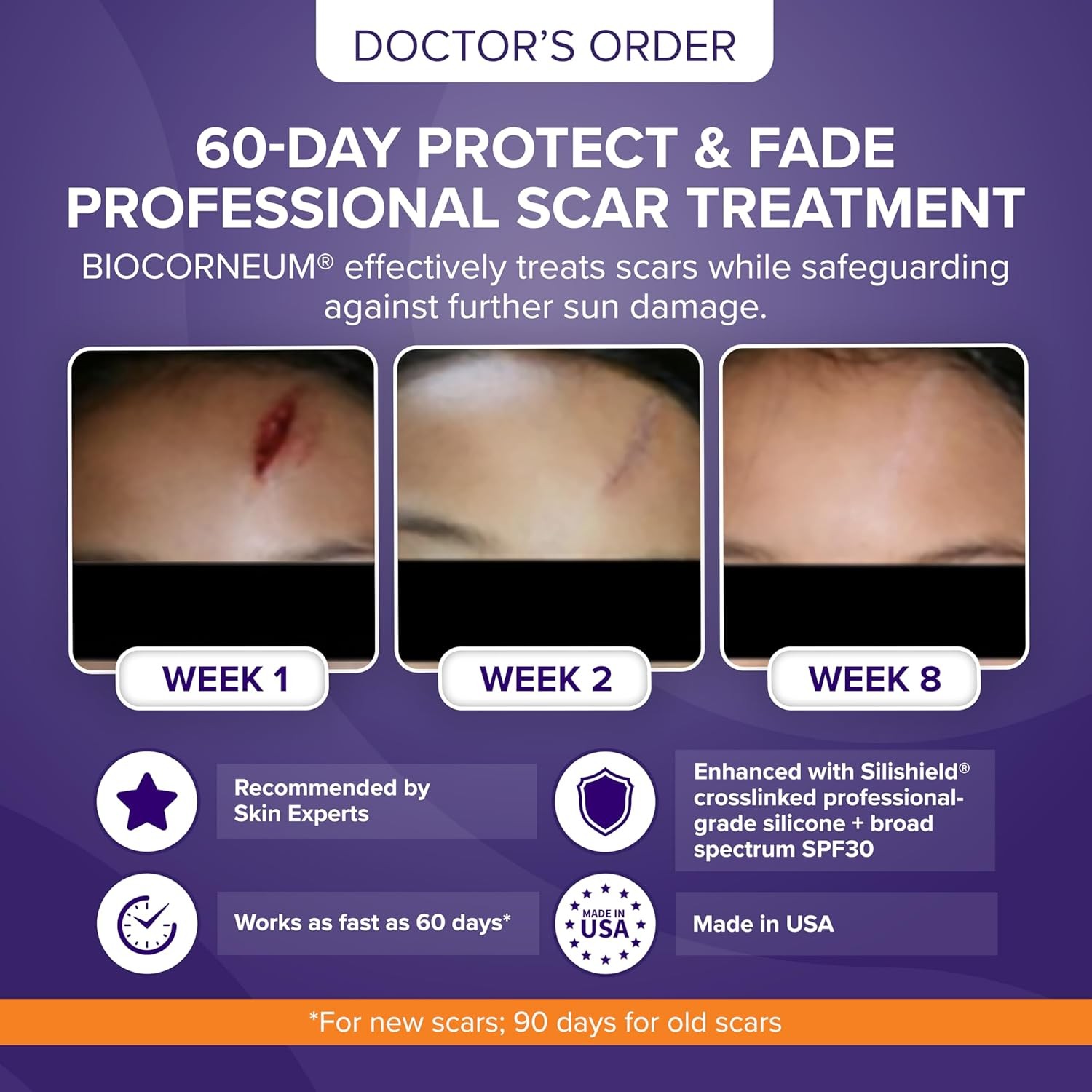 Advanced Scar Treatment with Silishield? & SPF 30 10g ?C Made in the USA, Fast-