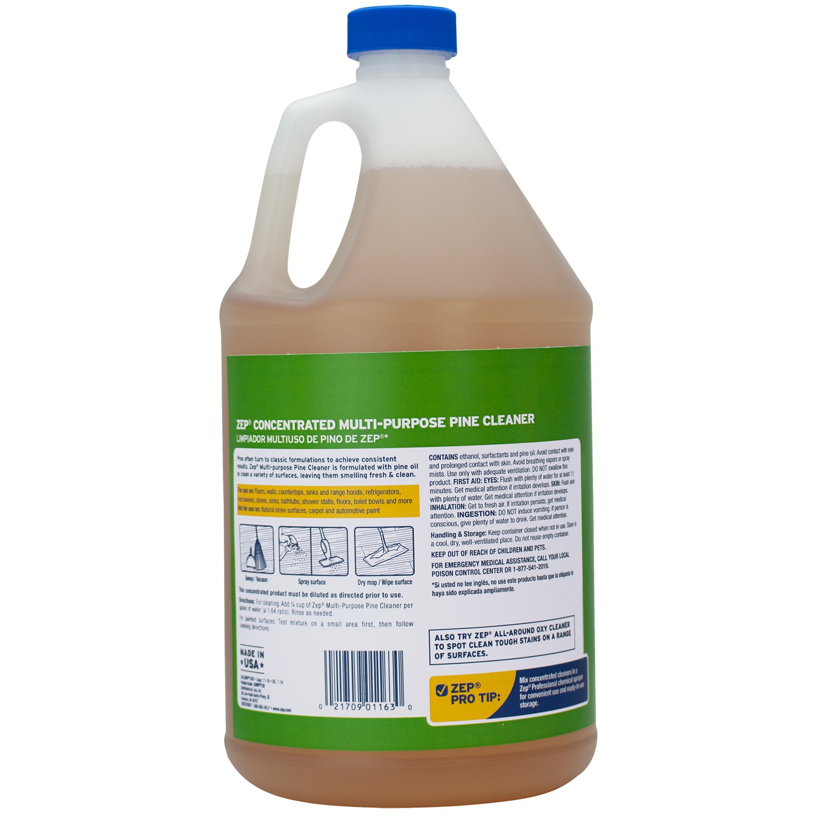 Zep Concentrated Multi-Purpose Pine Cleaner – 128 oz (Case of 4)- ZUMPP128 –
