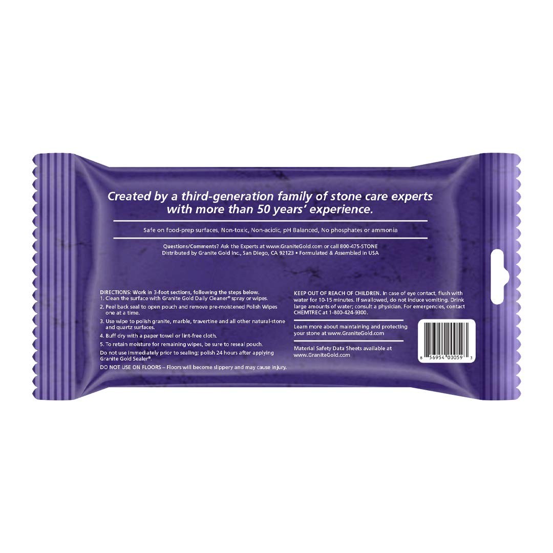 Polish Streak-Shine for Granite, Quartz, Marble, Travertine, Natural Stone Co…