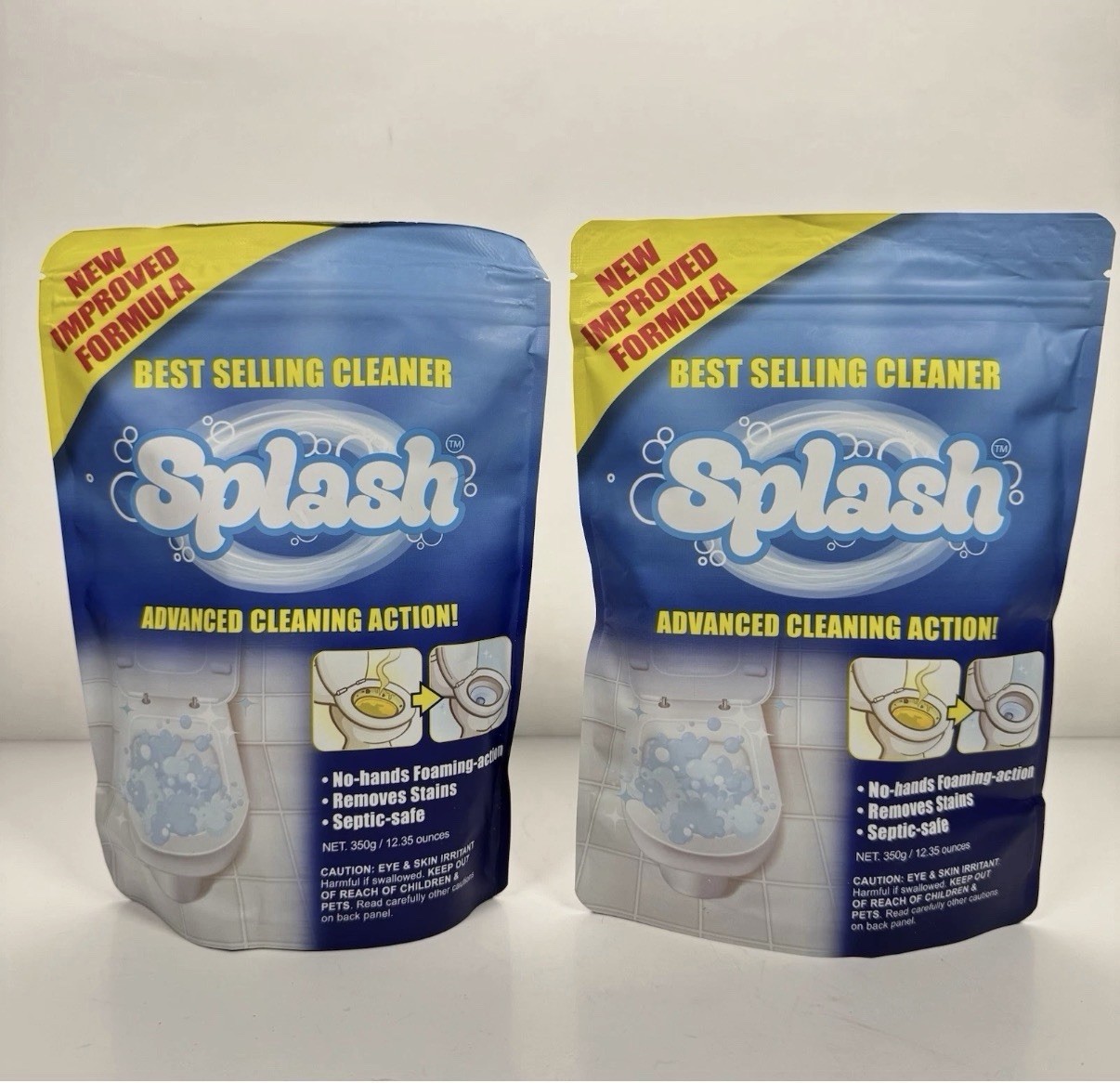 Splash Foaming Advanced Cleaner Lot Of 2 Each 350g / 12.35 Oz Exp 022027 Sealed