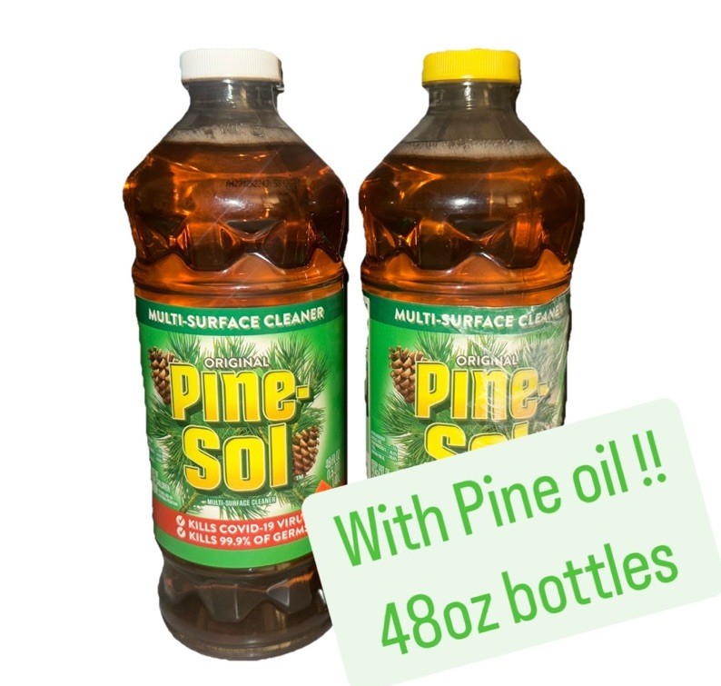 2 Pine Sol ORIGINAL Formula with PINE OIL Glycolic Acid Multi Surface Cleaner