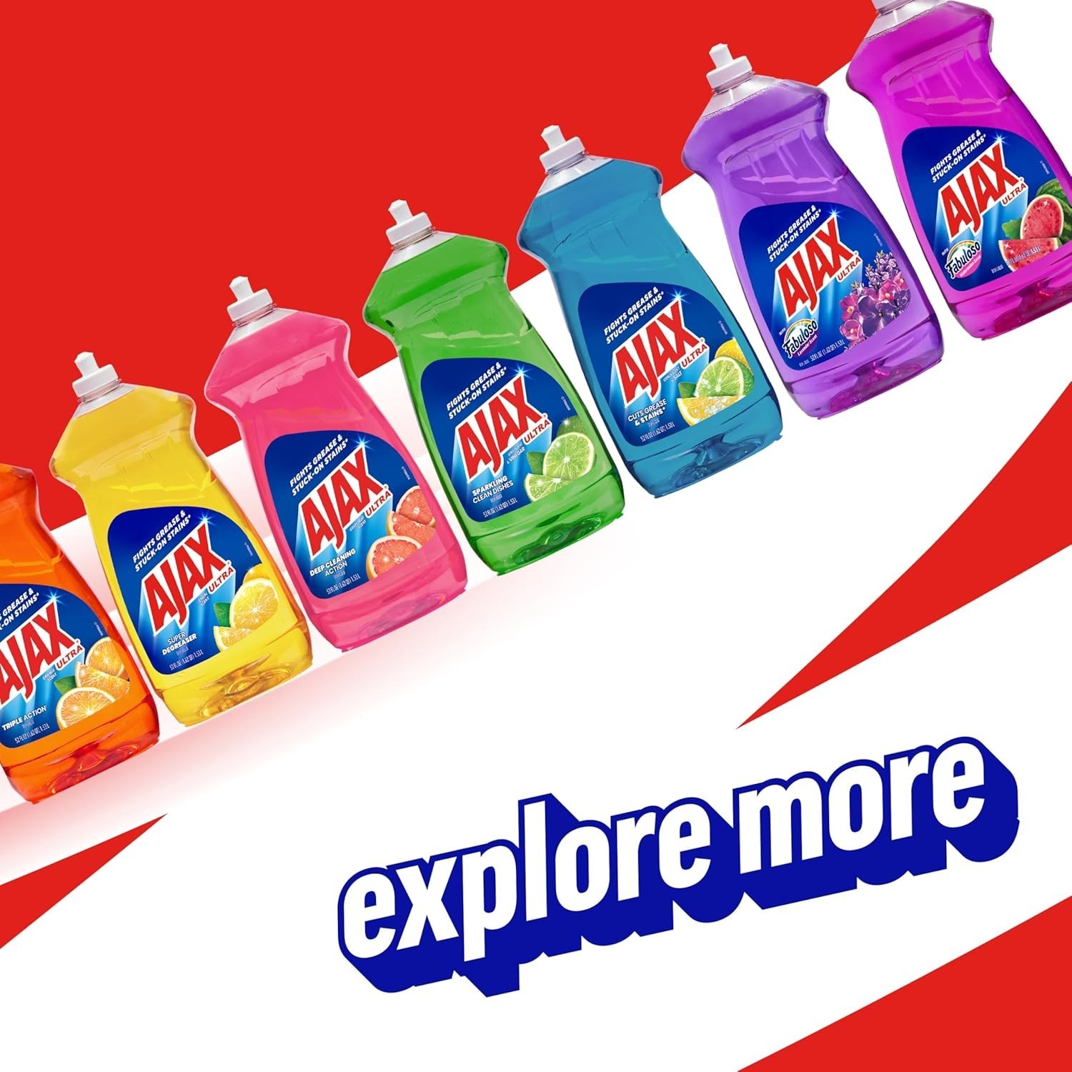 Ultra Liquid Dish Soap Orange Scent, Triple Action, 90 Fl Oz Bottle