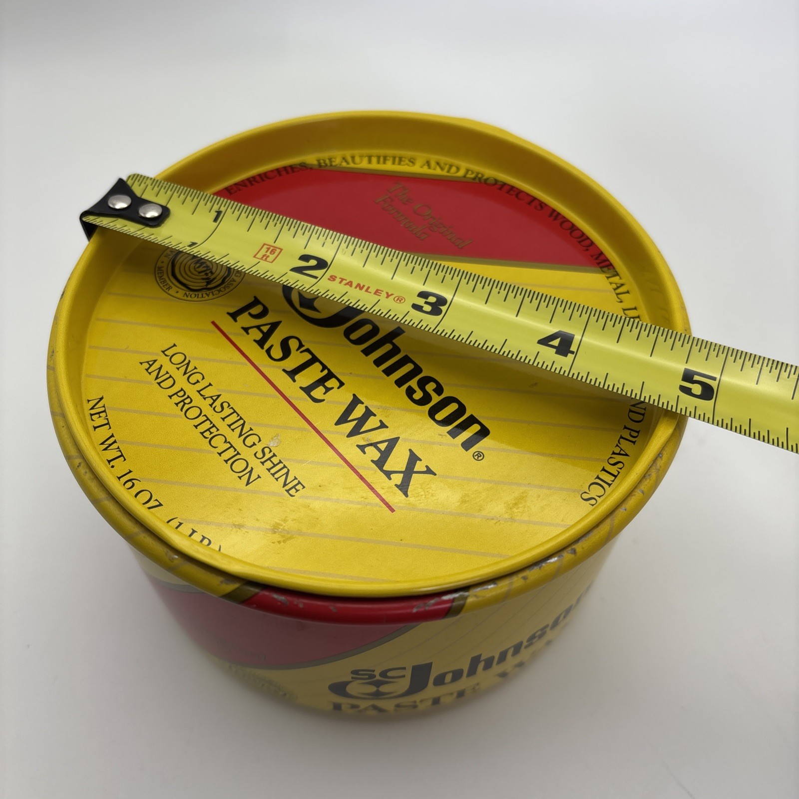 Original Formula SC Johnson Paste Wax 1.12 lb, 10% Used, SEE PICS