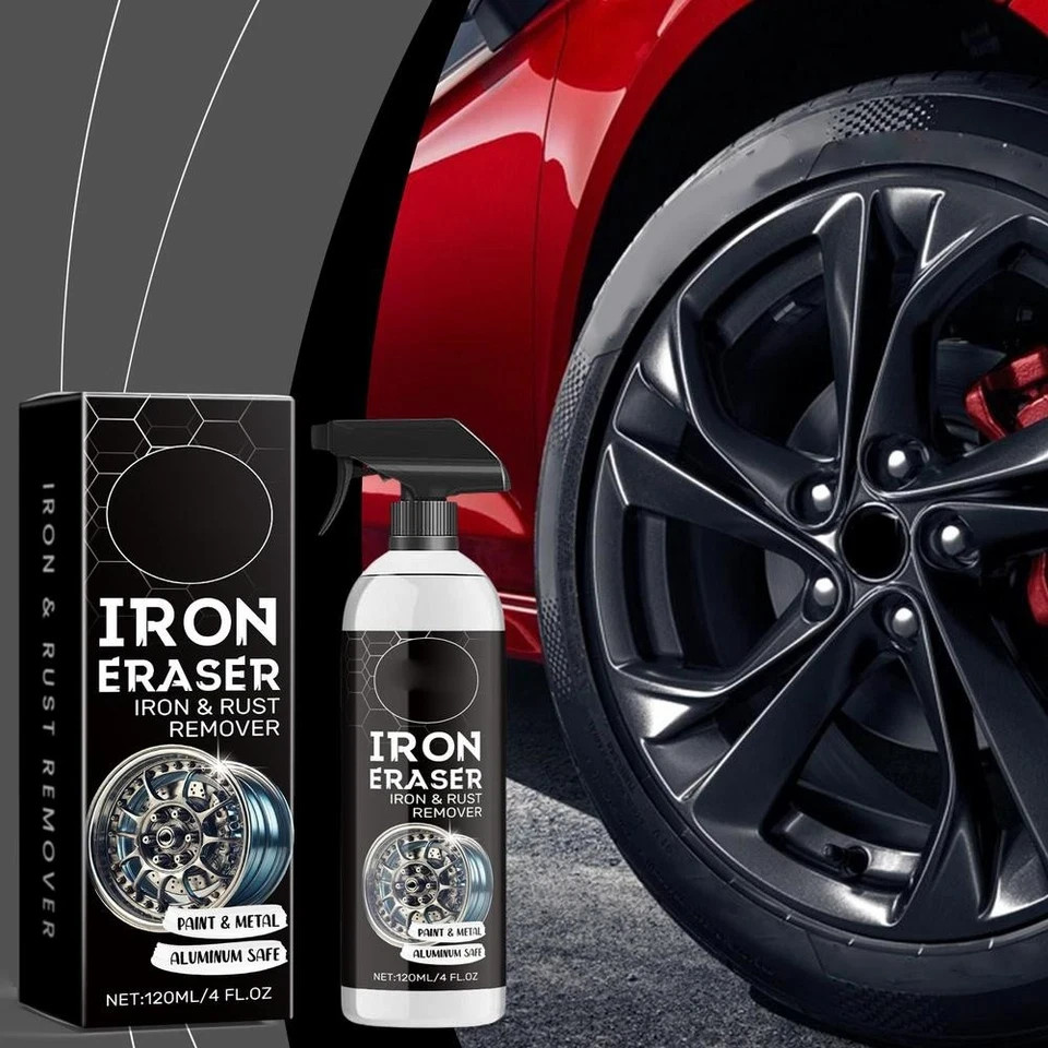 Iron Eraser Rust Remover Spray, Car Wheel Paint Brake Dust Fast Cleaner 120ml /