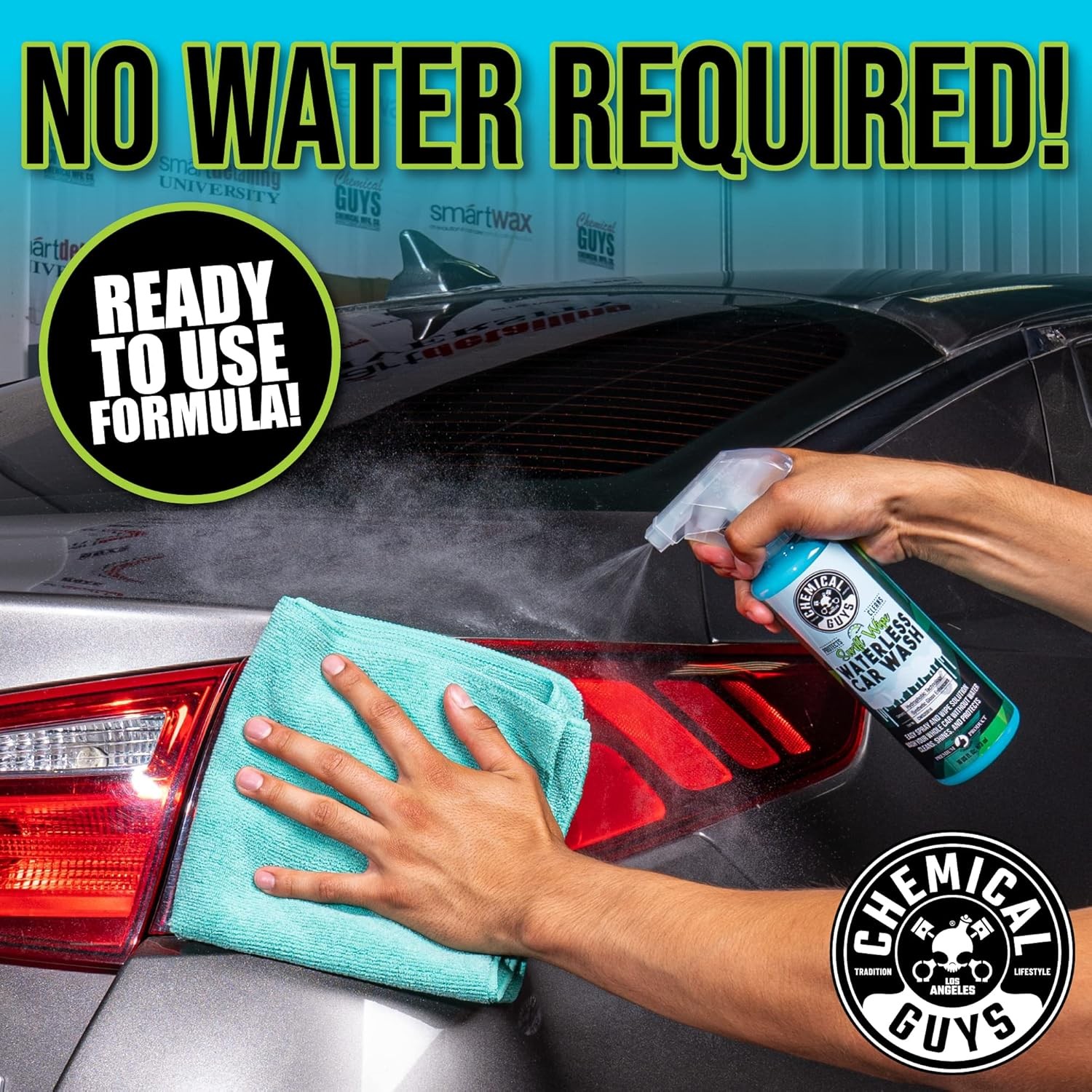Chemical Guys Swift Wipe Sprayable Waterless Car Wash Spray – Spray and Wipe to