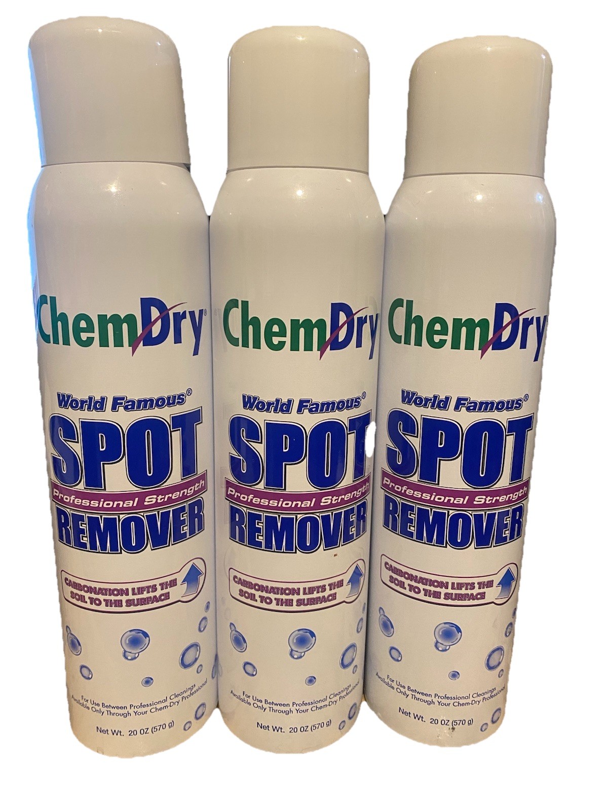 Chem Dry Professional Strength Spot Remover Concentrate 3 Pk 20 oz Cans Chemdry