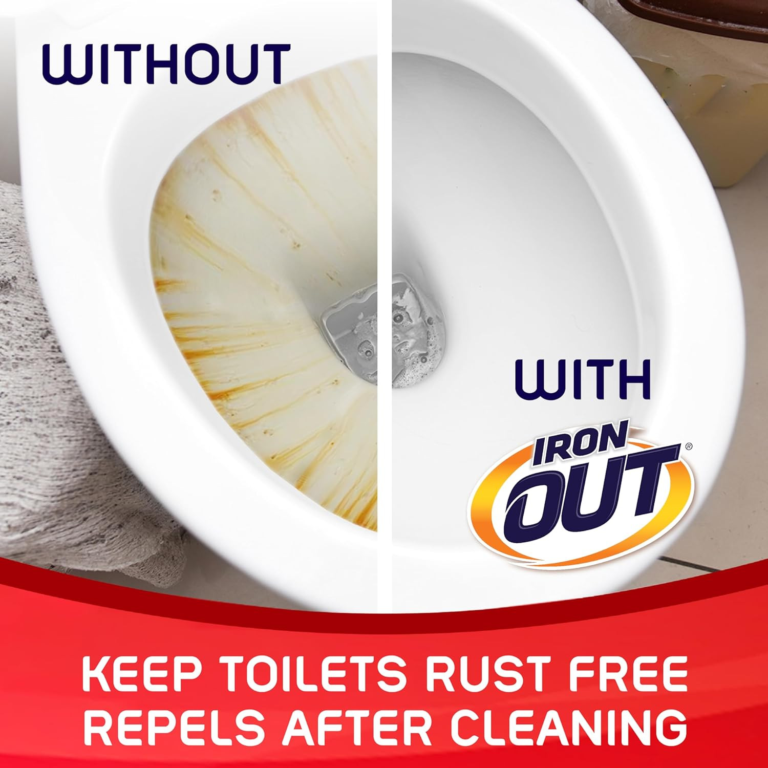 Automatic Toilet Bowl Cleaner, Removes & Prevents Rust Stains, 6 Tablets