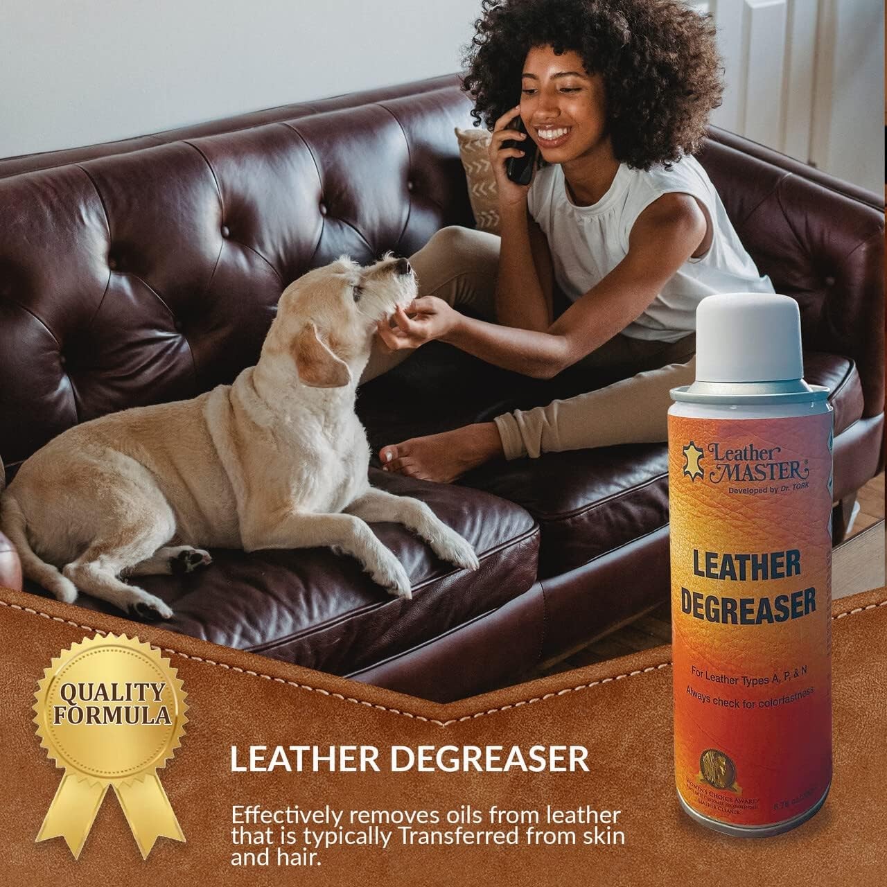Leather Care Degreaser 6.76 oz.-The Ultimate Leather Cleaner Degreaser Spray …