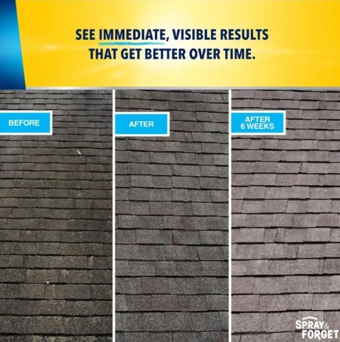 Spray & Forget 32oz – Super Concentrated Revolutionary Roof Cleaner