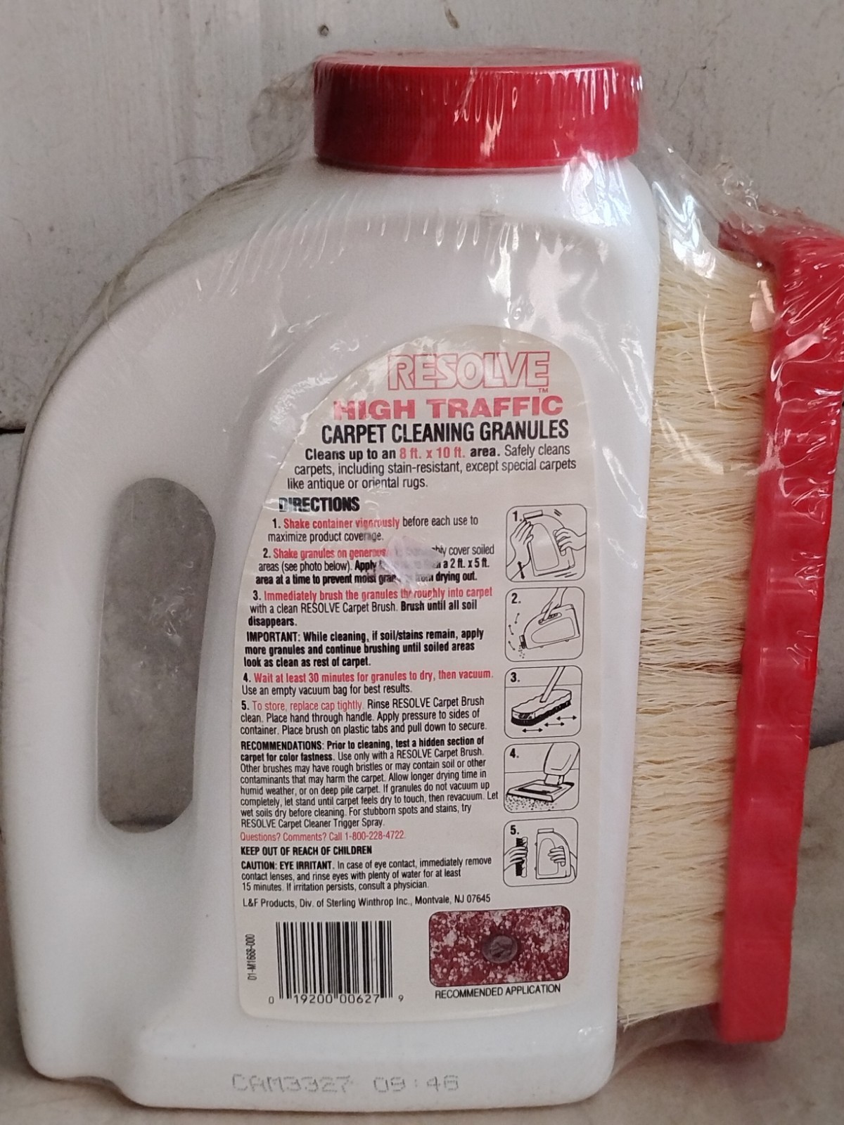 Resolve Carpet Cleaner Cleaning Brush Vintage Granules Discontinued High Traffic