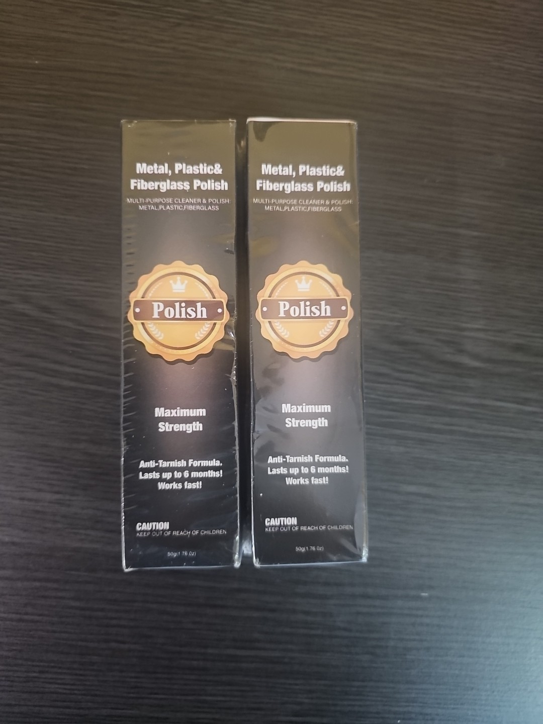 NIB (2) Polish for Metal, Fiberglass, and Plastic Maximum Strength 1.76 oz ea.