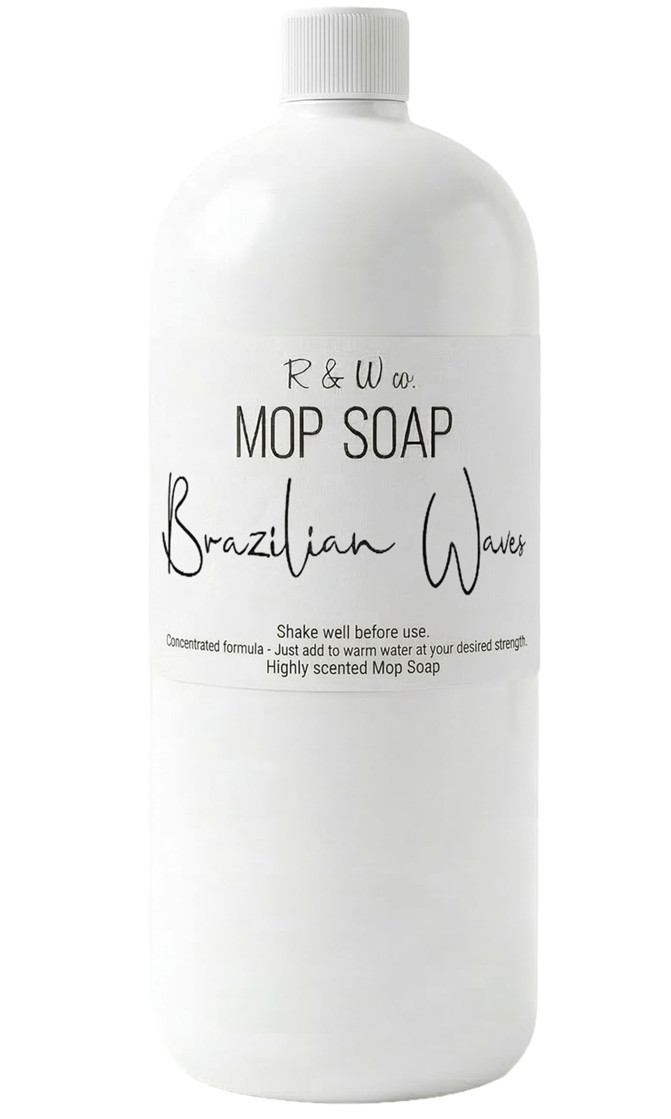 R&W CO. Original 32 oz Premium Mop Soap Brazilian Waves Scented, Gentle Floor…