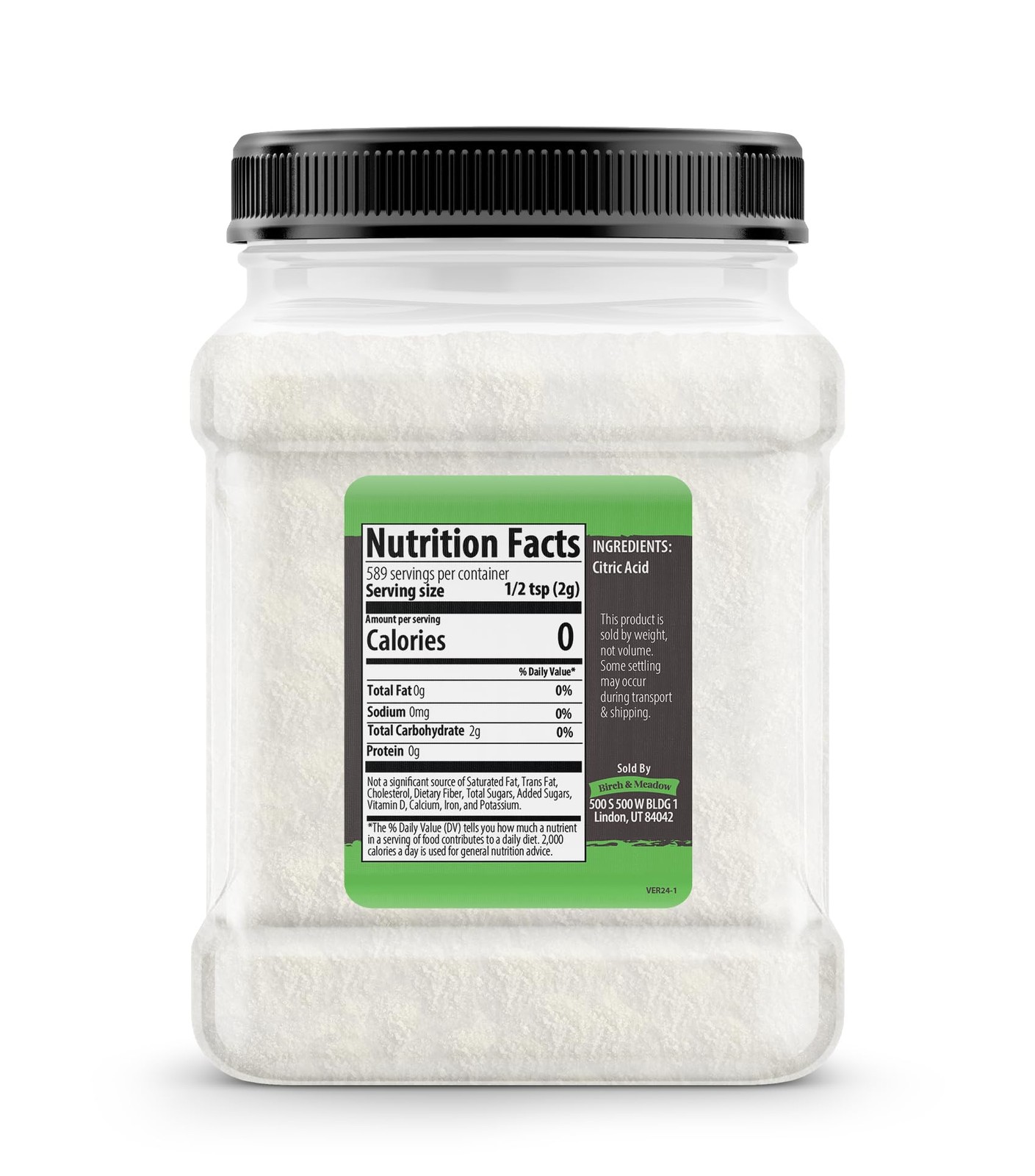 2.6 lb of Citric Acid, Food Safe, Food Preservative