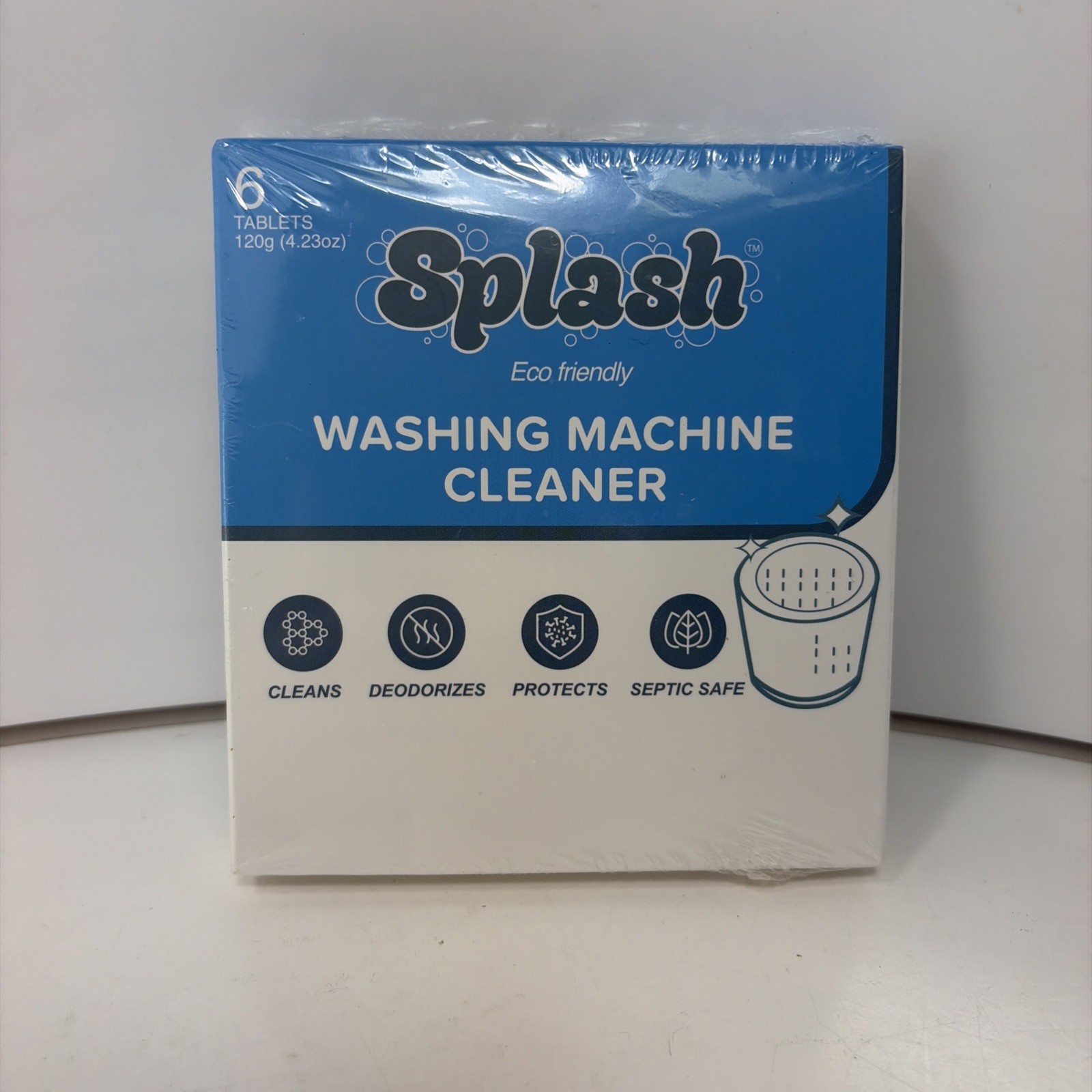 Splash Eco Friendly Washing Machine Cleaner Pack of 6 120g Tablets Safe Septic