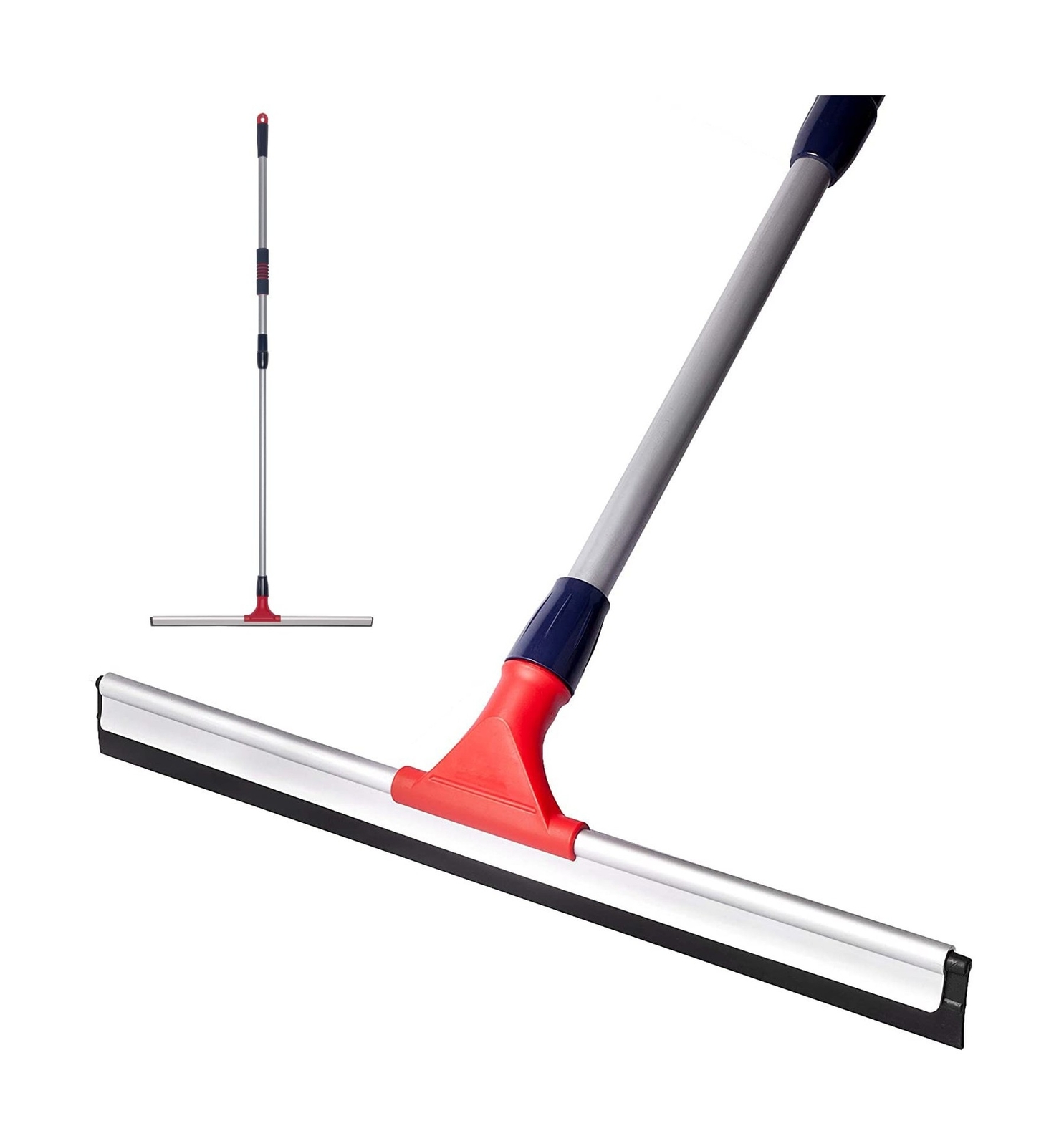 DSV Standard Professional Telescopic Stainless Aluminum Floor Scrubber Squeeg…