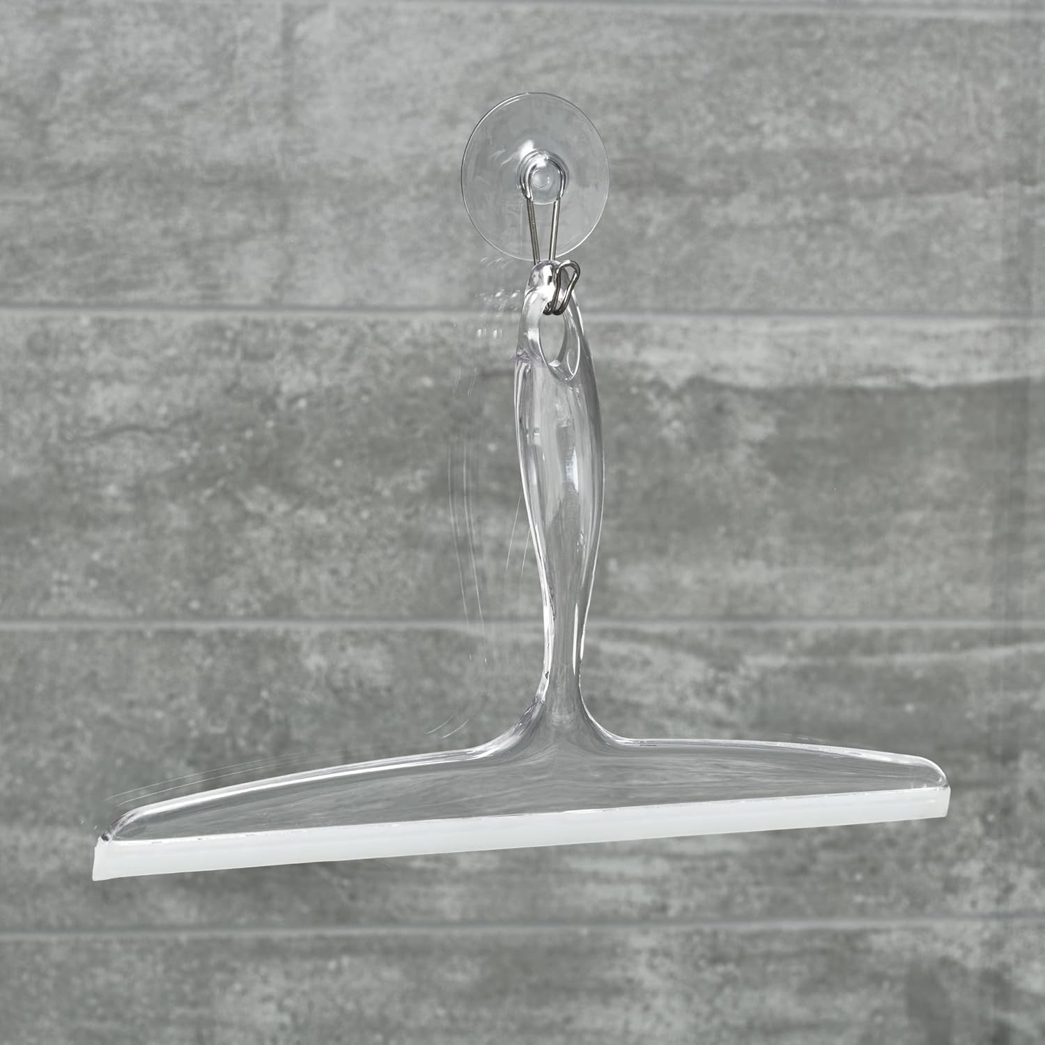 Versatile 12″ Bath Squeegee for Shower & Mirrored Surfaces – Suction Hook Holder