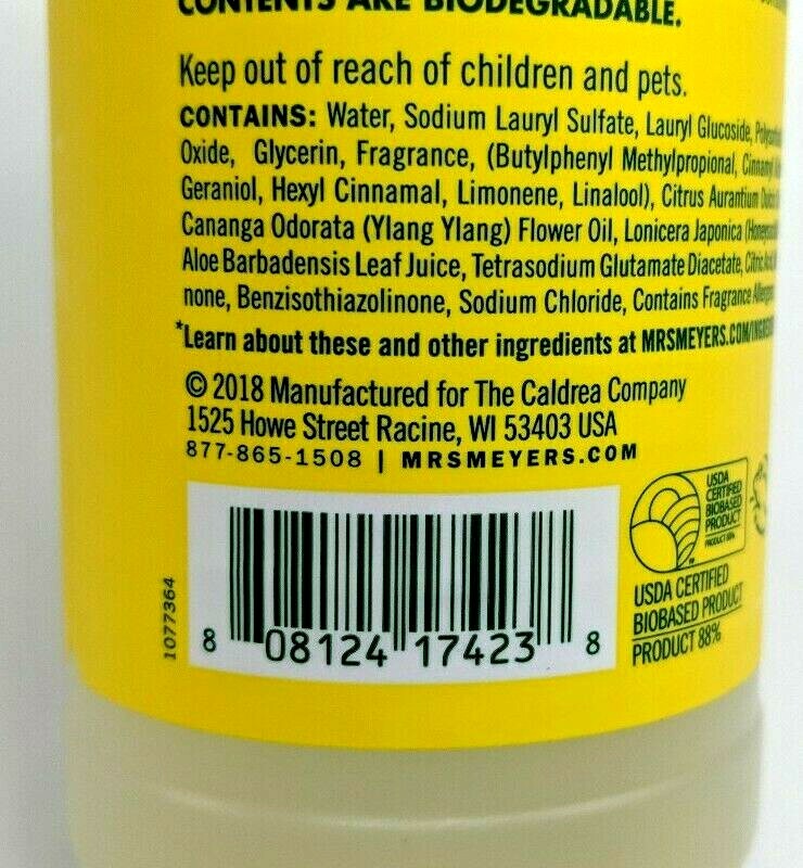 Mrs Meyers Clean Day Aromatherapeutic Dish Soap, Honeysuckle Scent, 16 fl oz