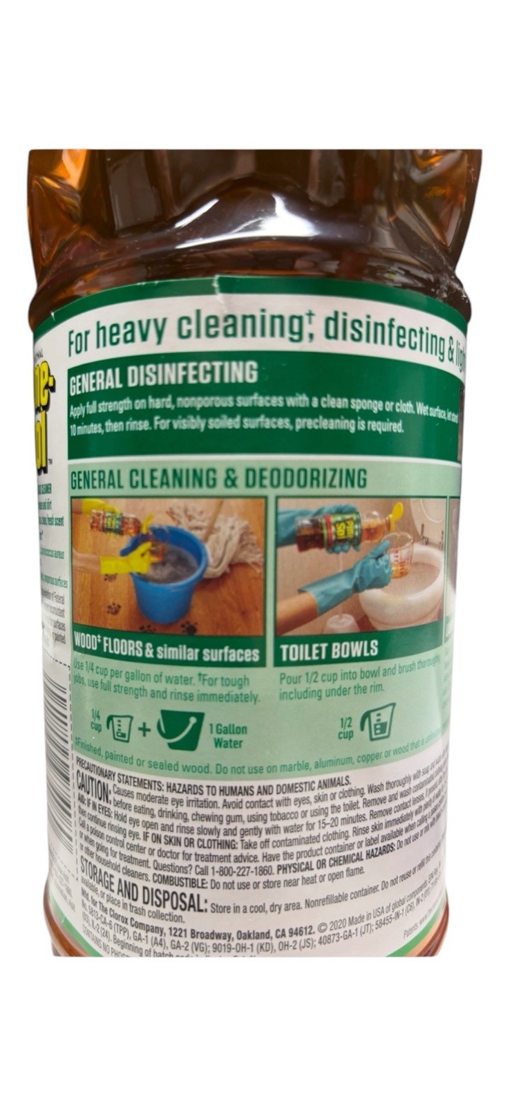 (2) Pine Sol with Pine Oil & Glycolic Acid Multi Surface Cleaner 48oz Large