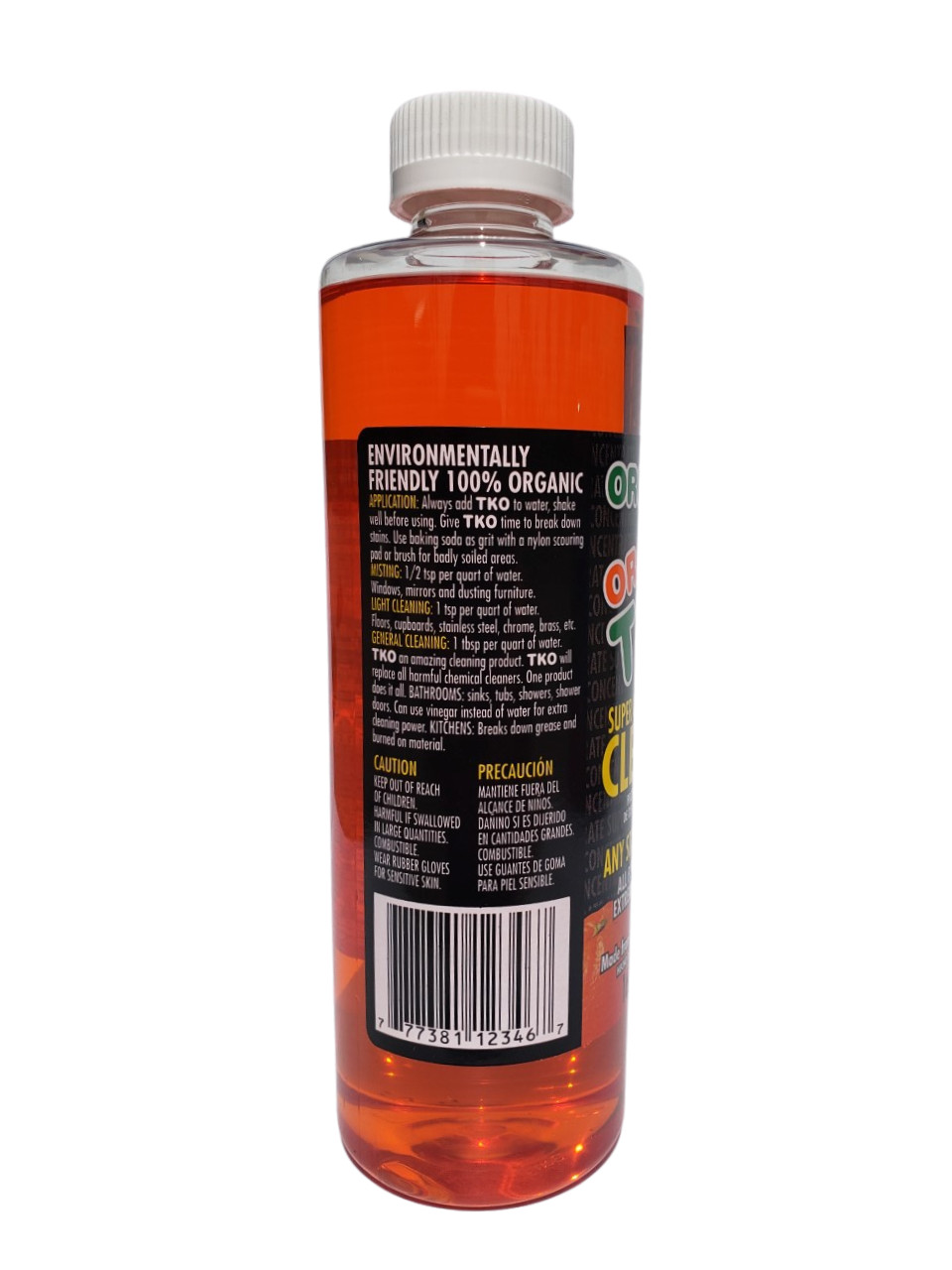Organic Orange TKO Super Concentrated All Purpose Cleaner 16oz