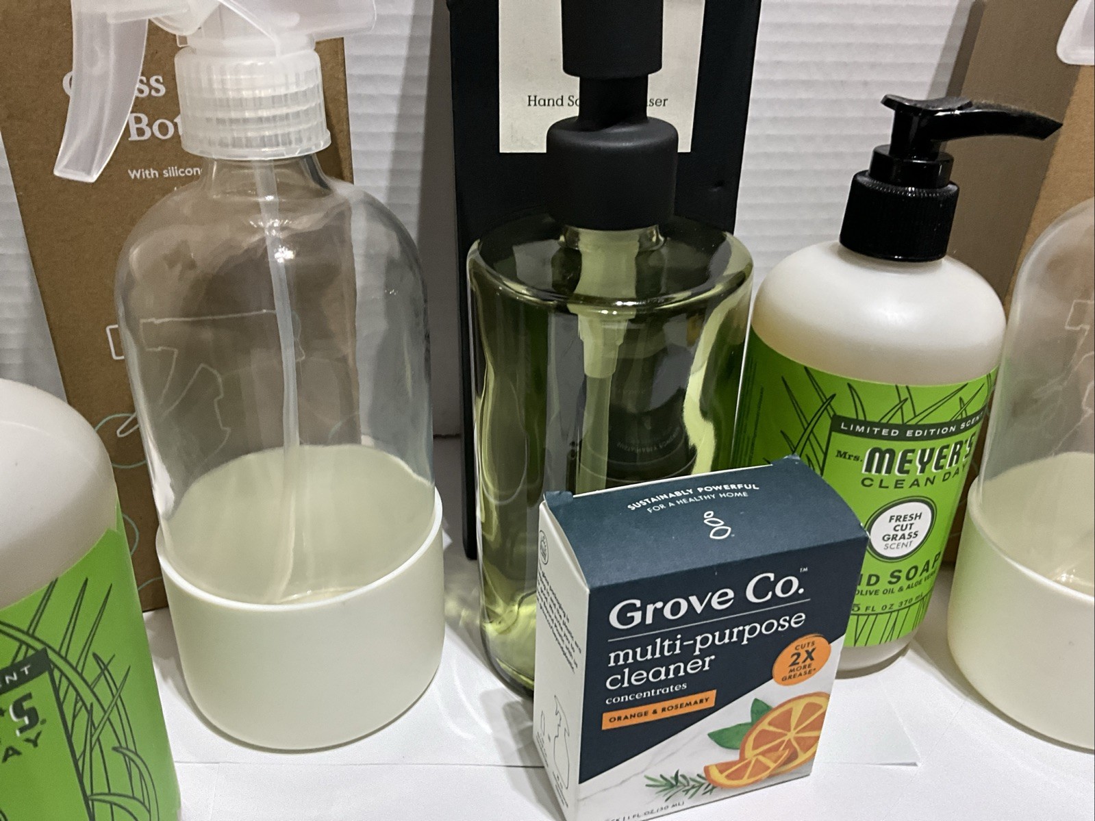 Grove Collaborative & Myers Clean Day Lot Of 9 New Items Glass Spray Bottles &
