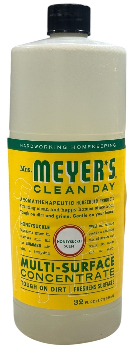 Mrs. Meyers Clean Day Multi-Surface Concentrate Cleaner, Honeysuckle, 32 Fl Oz